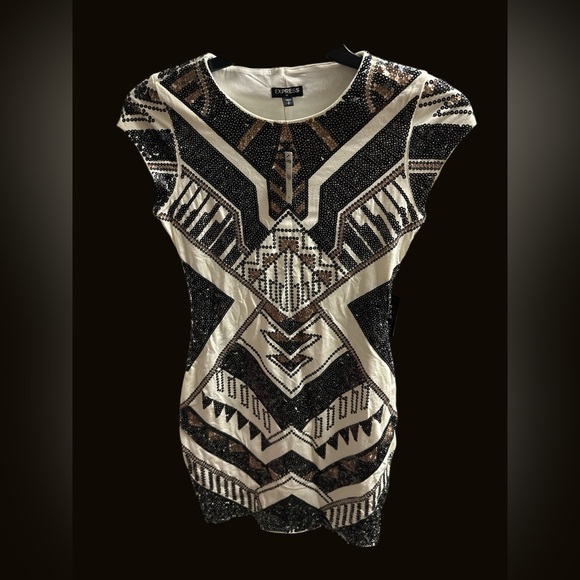Express Sequin Dress - Aztec Deco print - Picture 6 of 12